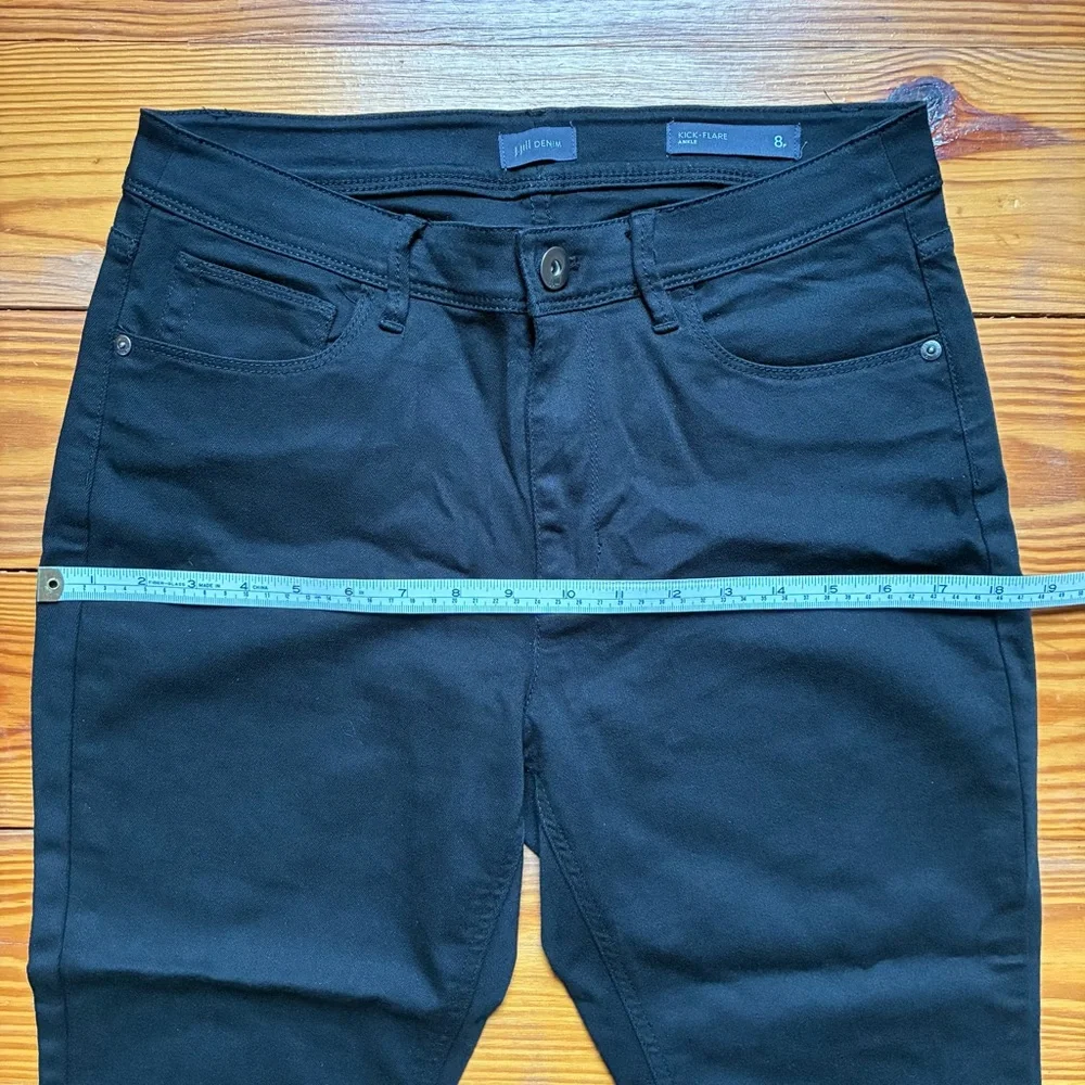 J. Jill Kick Flare Black Ankle Jeans, EUC, 8P